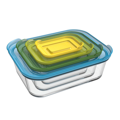 AKSESORË PËR KUZHINË NEST GLASS STORAGE 4PCS MULTICOLOR 81060 | 17449
