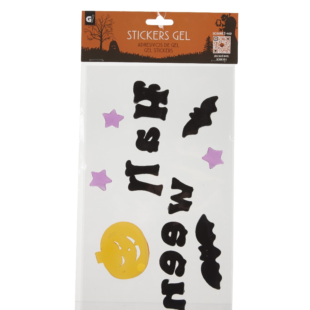 Halloween window decoration gel sticker