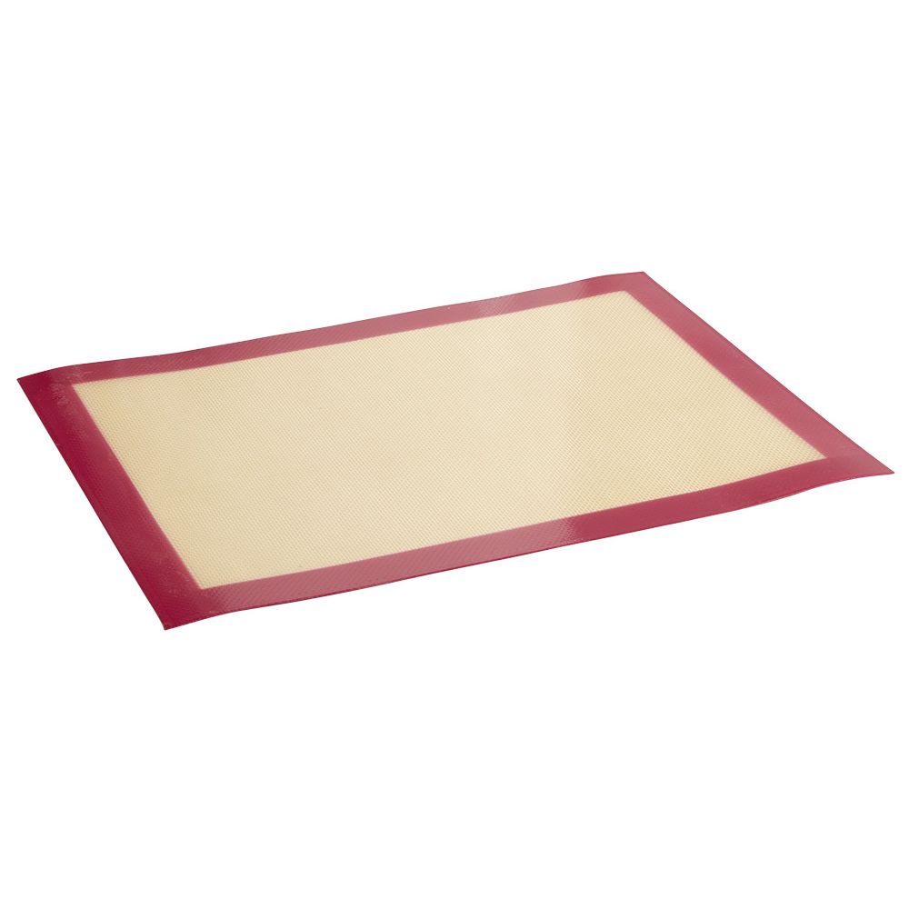 Reusable silicone fiberglass baking sheet pink