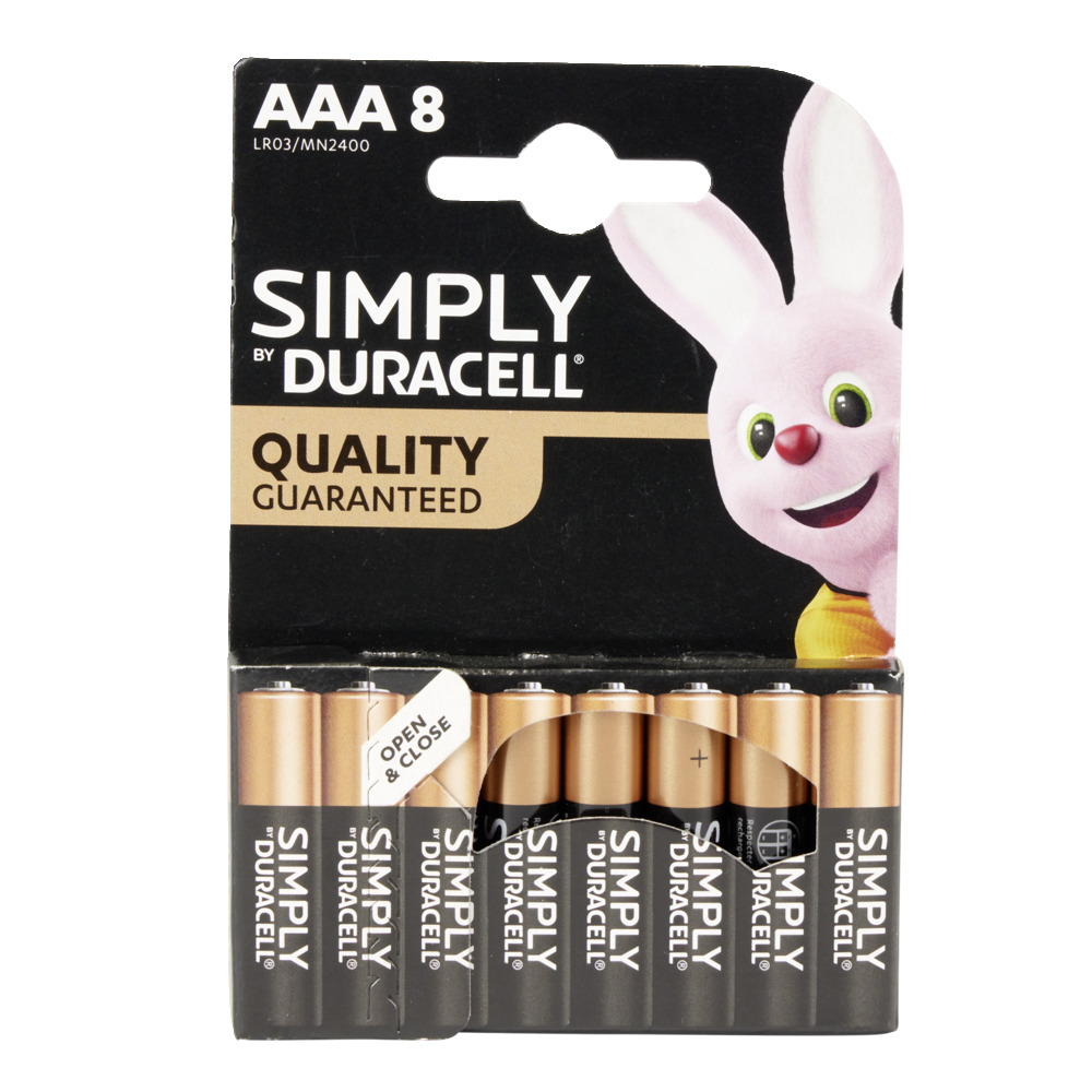 BATERI DURACELL AA LR03 X8