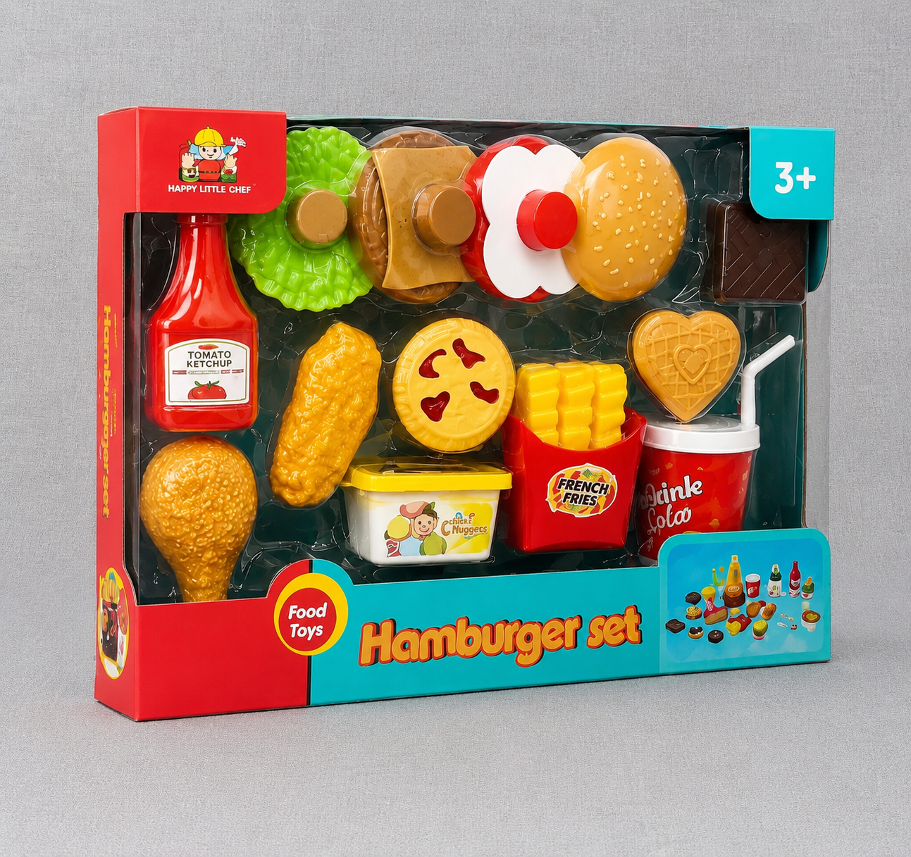 SET USHQIMI FAST FOOD NGA PLASTIKA