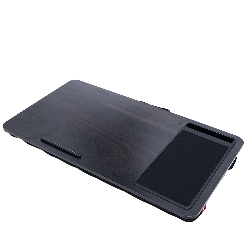 Black wooden portable laptop stand 57x30xH5cm