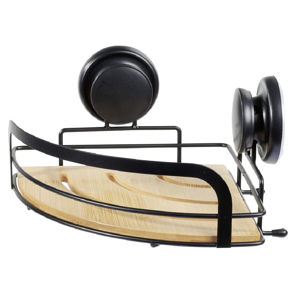 KUTI DUSHI ME CEP BAMBU DHE METAL TË ZI