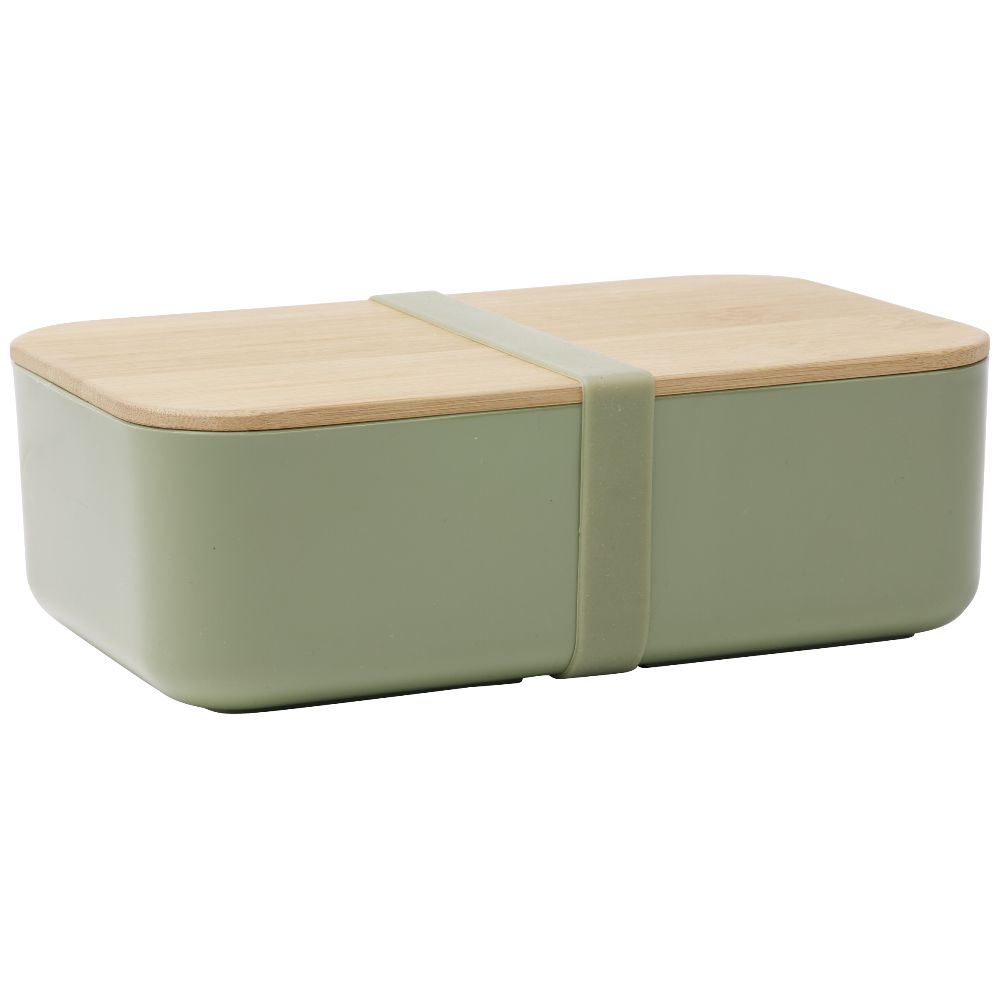 KUTI PER USHQIM 900ML ME KAPAK BAMBOO