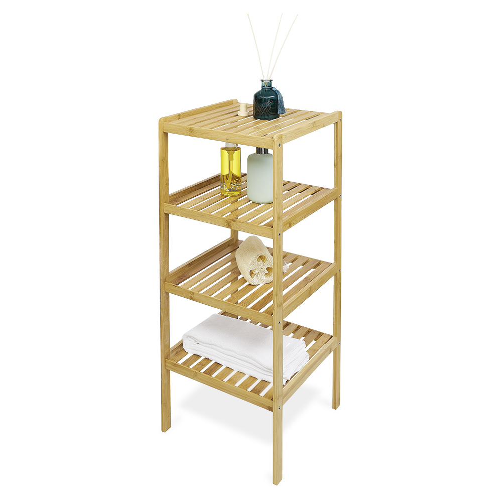 4-tier bamboo shelf