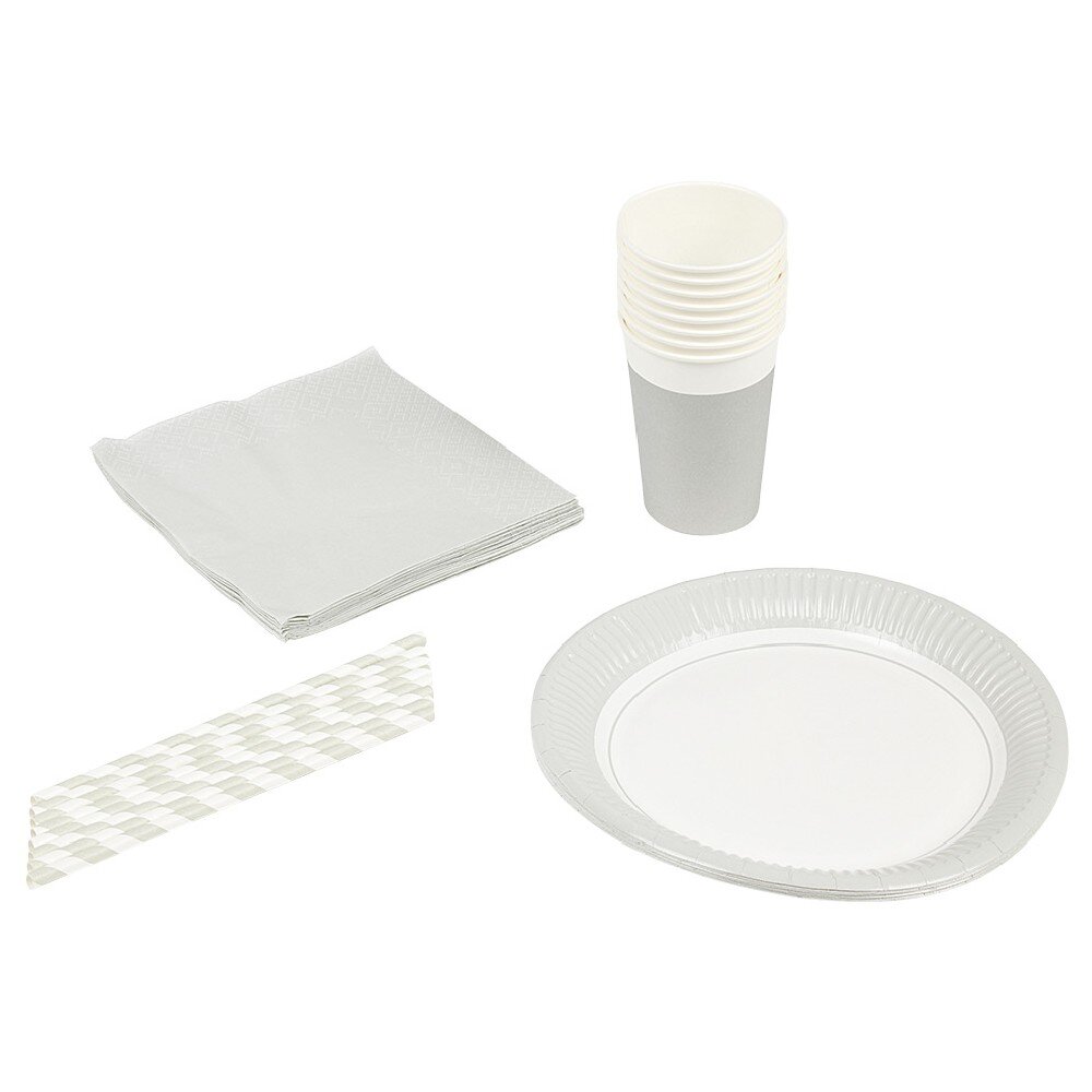 32-piece gray disposable kit