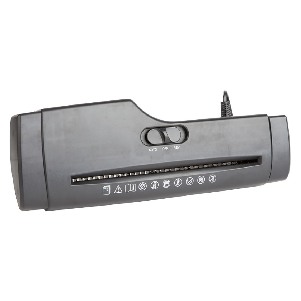 Black portable document shredder