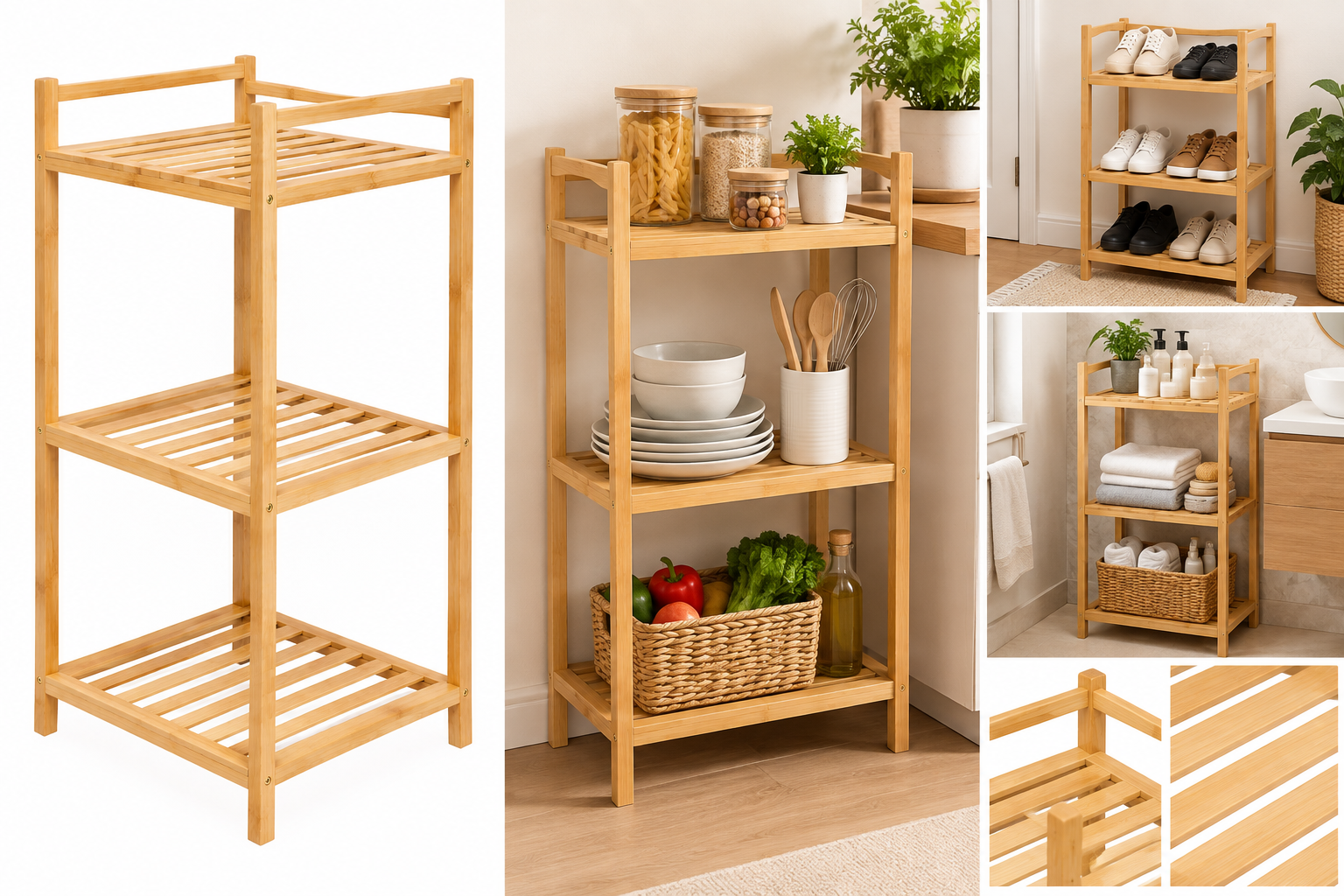 RAFT ORGANIZATIV ME 3 NIVELE 80X35X35CM