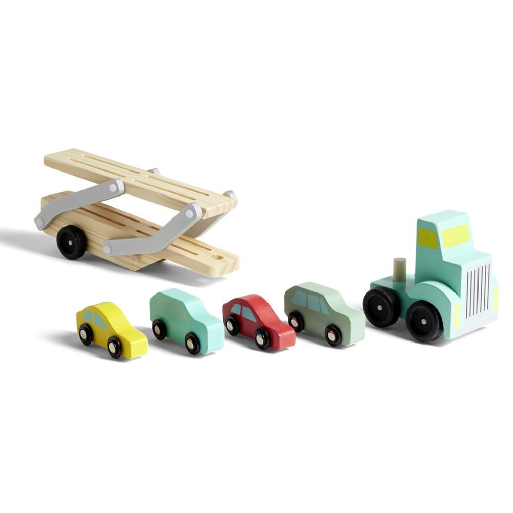 4-car wooden transporter truck
