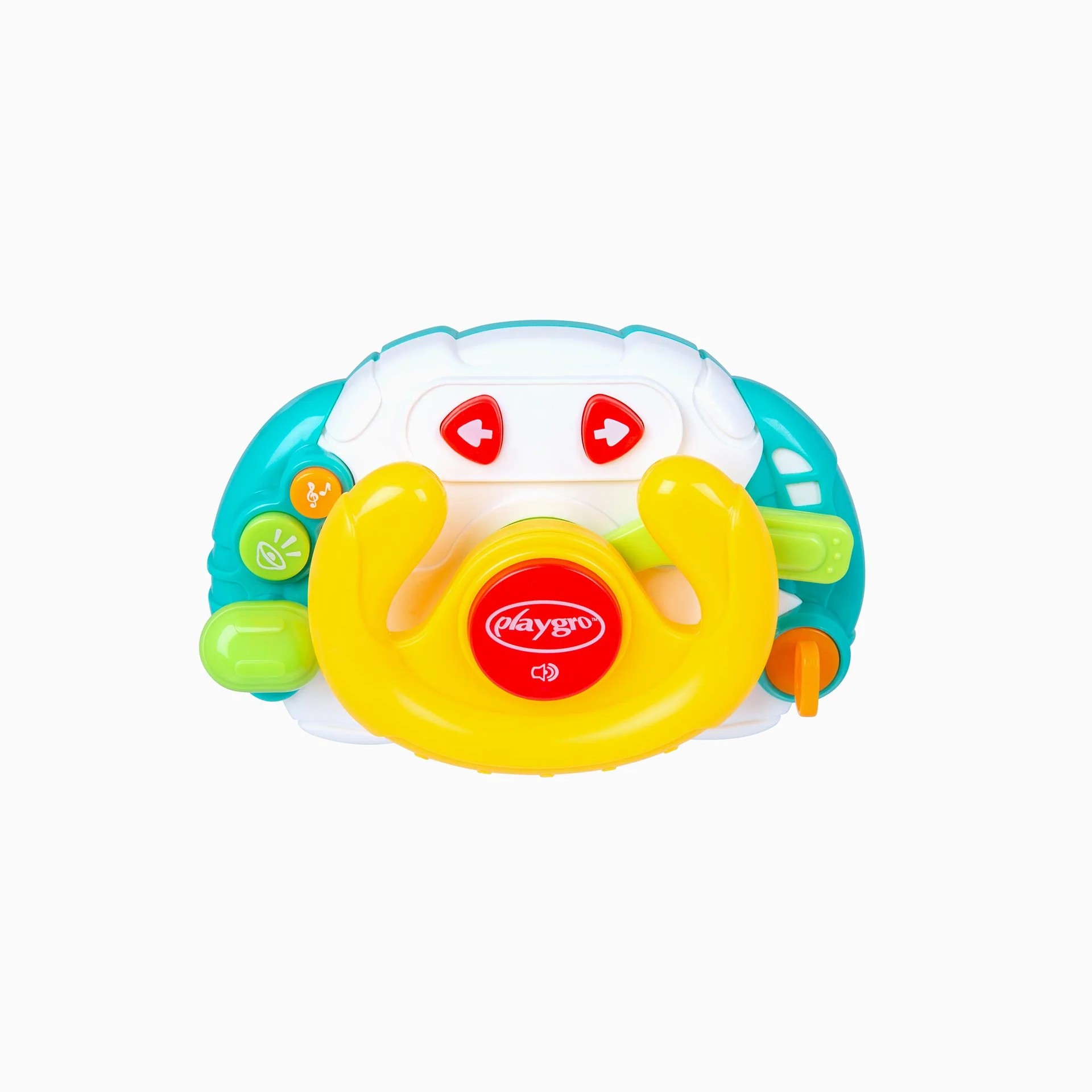 Lodër me muzikë dhe dritë për bebe me bateri në dizajn timoni 