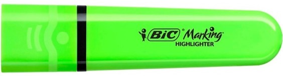 Bic Highlighter Flat Green Neon
