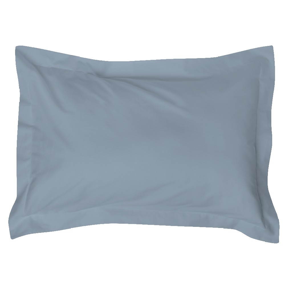 Blue printed ruffled pillowcase 50x70cm