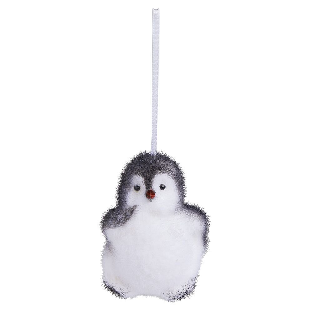 Black and white hanging Christmas penguin