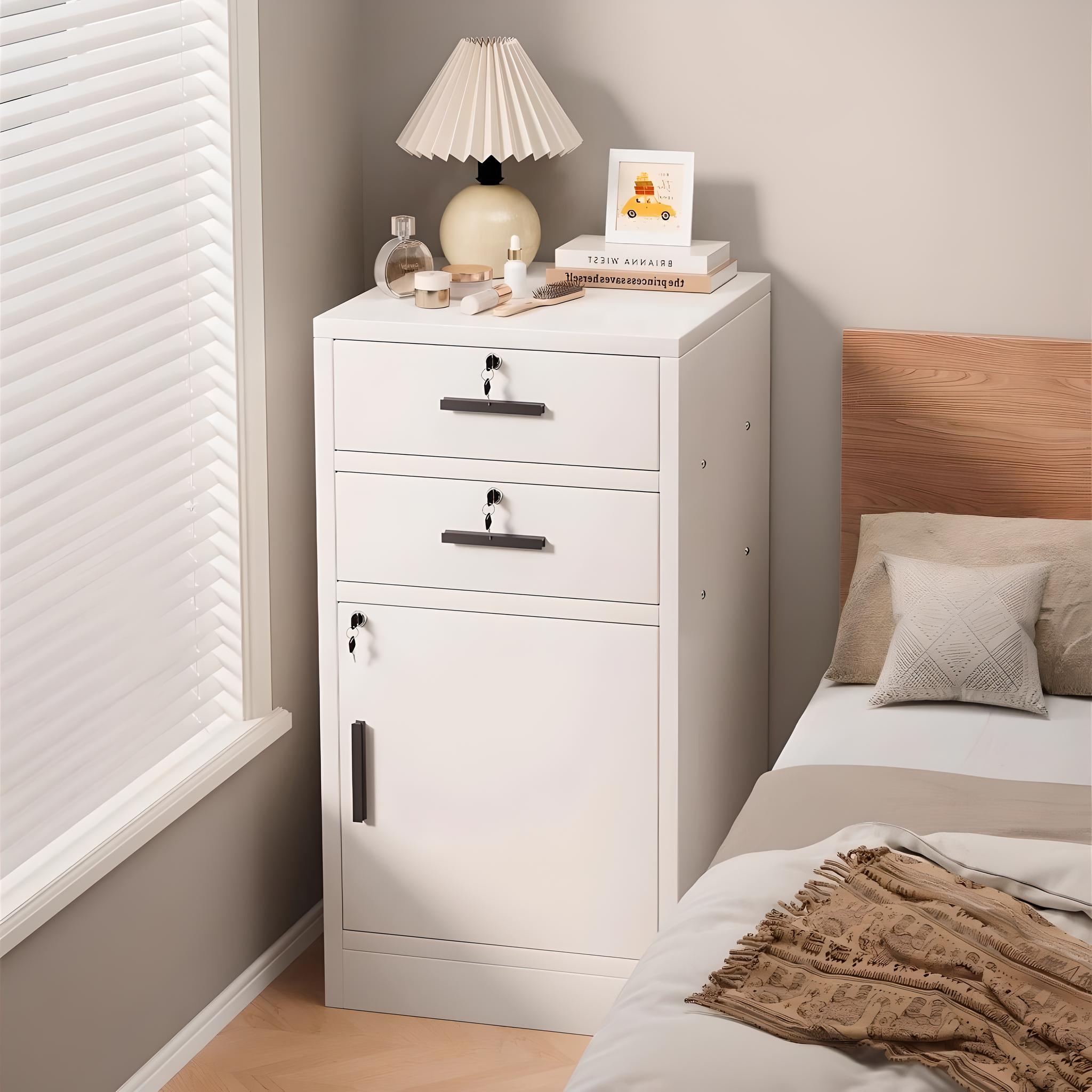 KOMODINE NGA DRURI E BARDHE 40x40x65cm