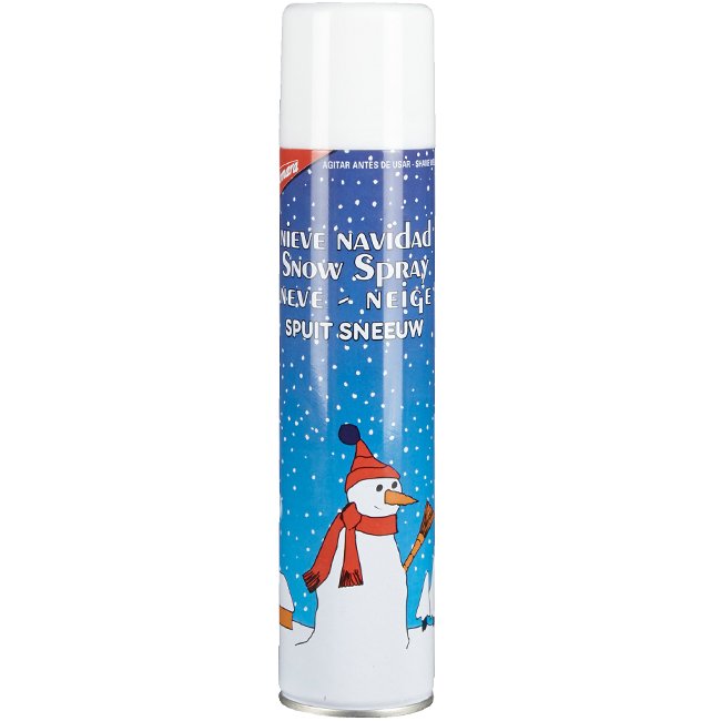 Artificial snow spray