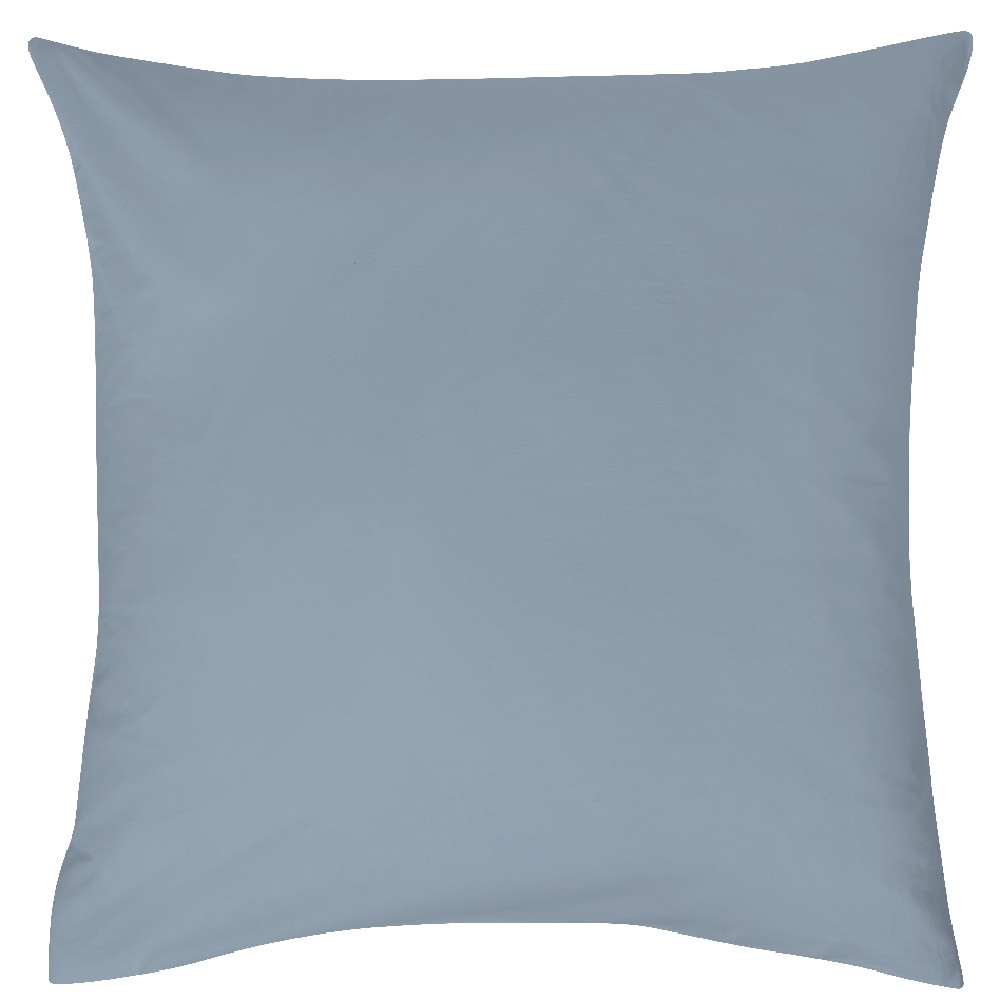 Blue printed ruffled pillowcase 63x63cm