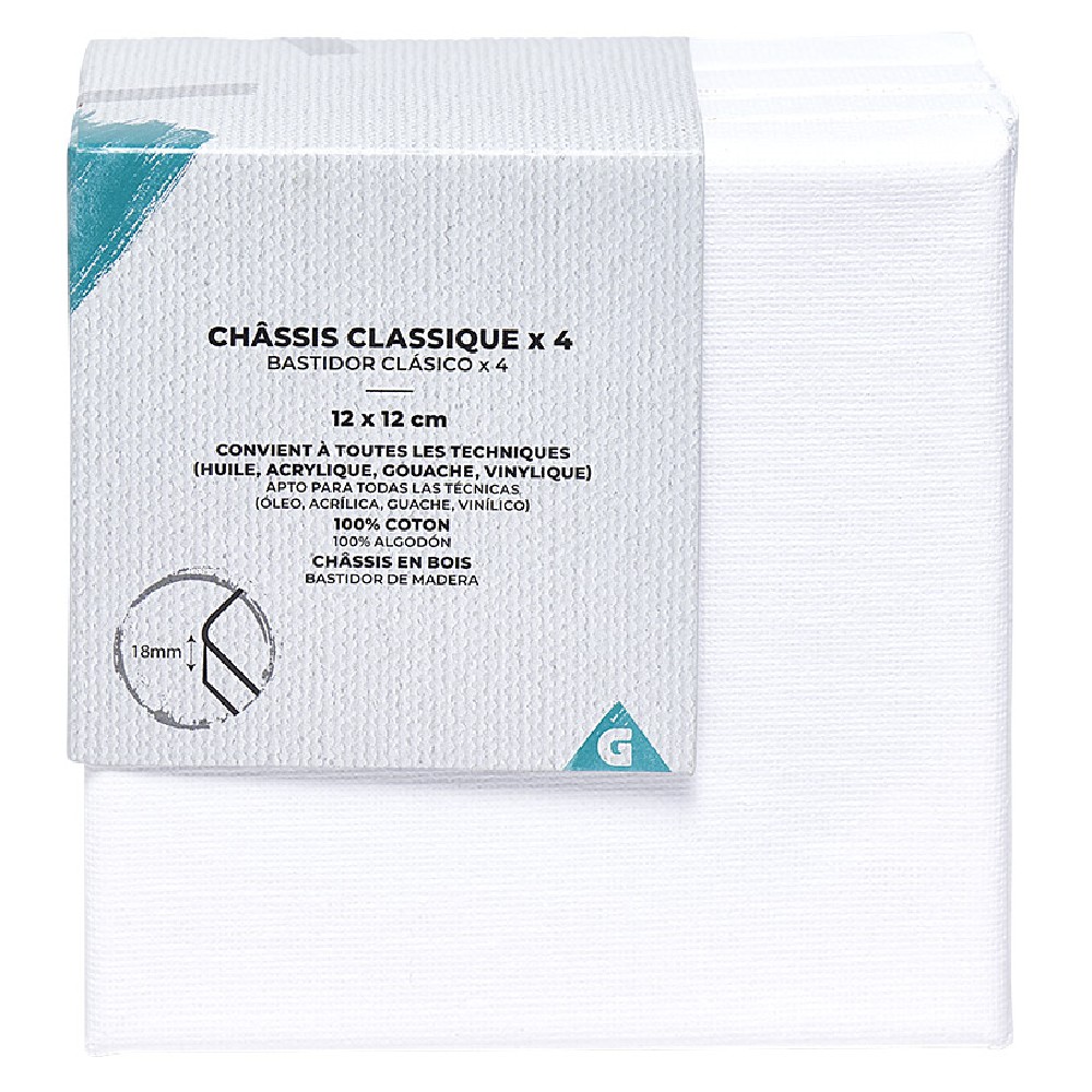 KORNIZË E BARDHË KANAVACË X4