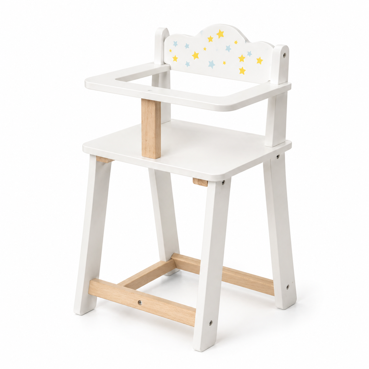 Karrige ushqimi për kukulla nga druri