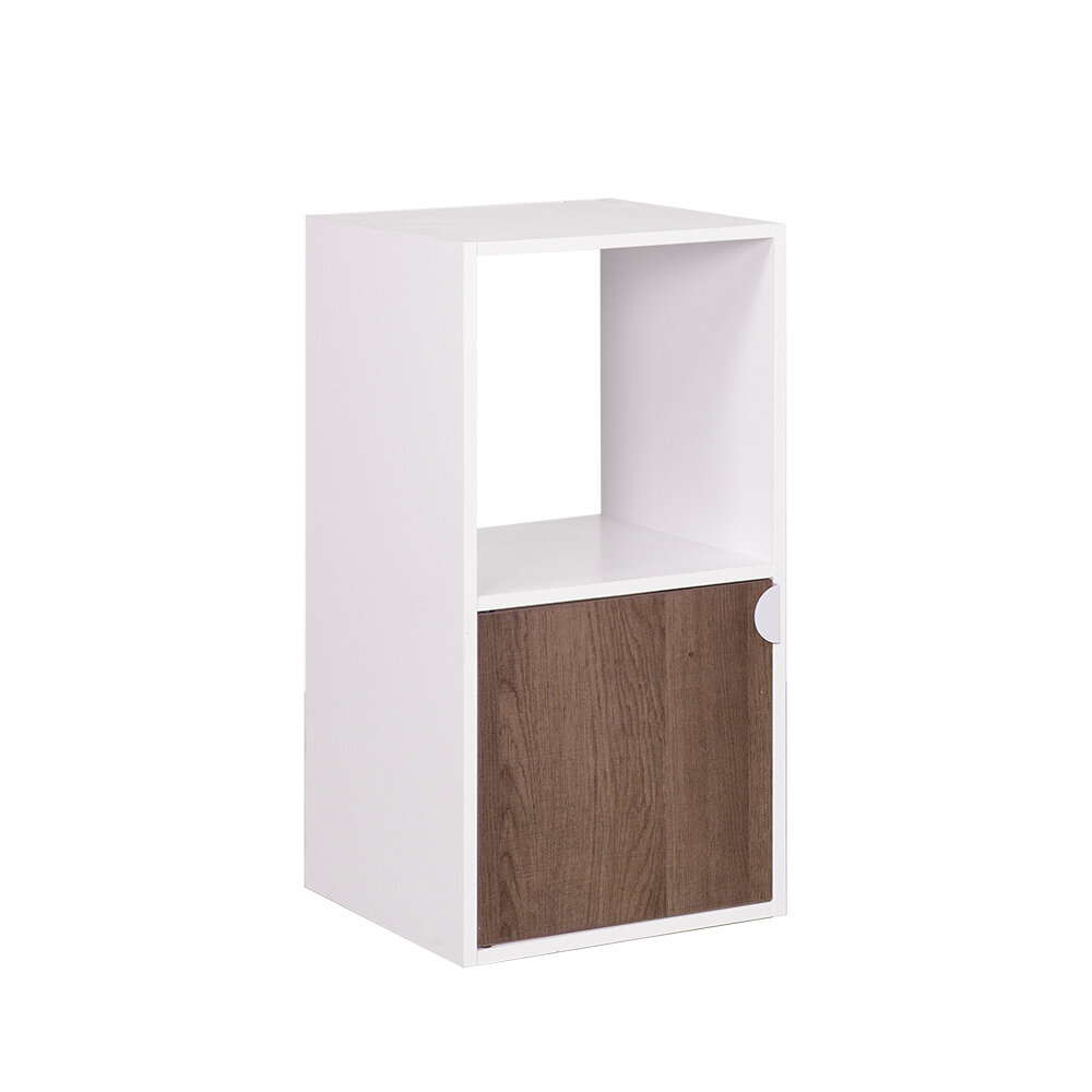 Adam MDF white shelf 2 cubes 30xH61x29.5cm