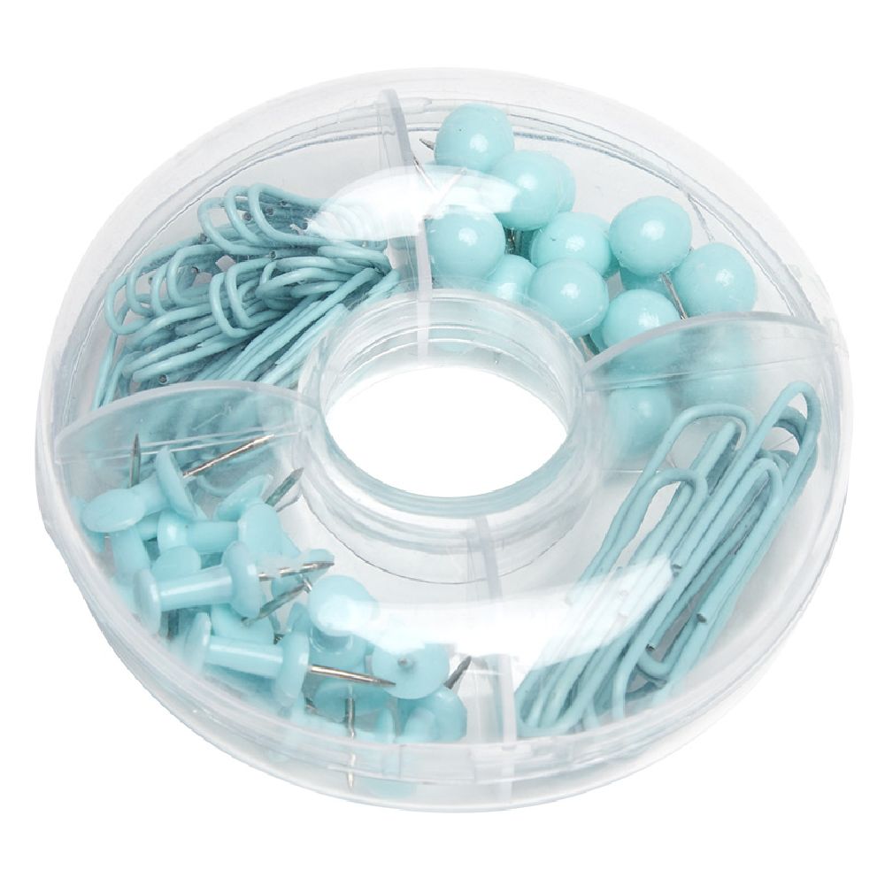 4 in 1 Stationery Set 80 Pieces Blue Color