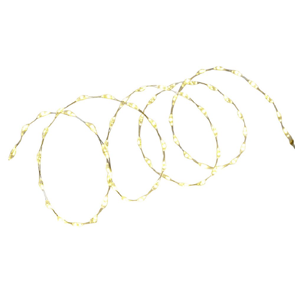 66 LED warm white light wire 1m