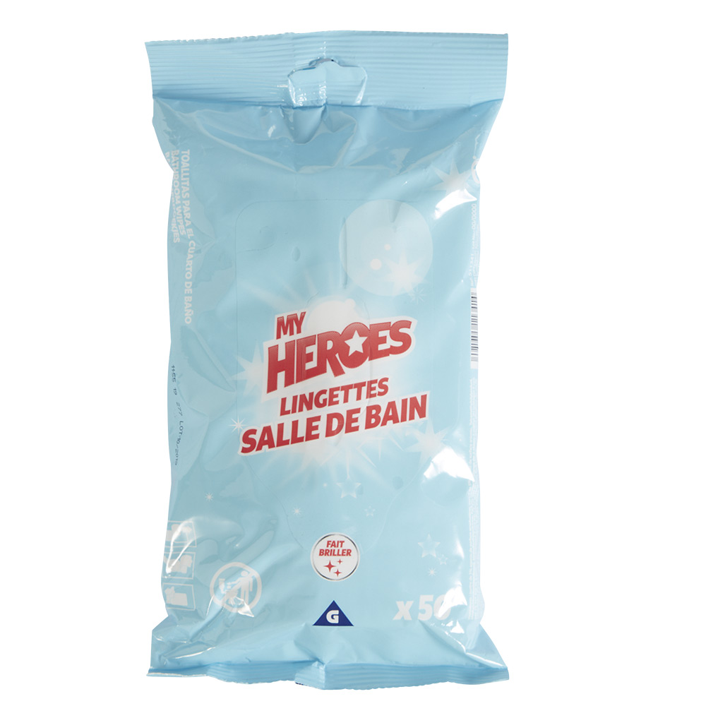 Bathroom cleaning wipes x 50