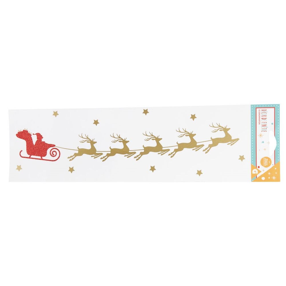 DEKORIMI ELEKTROSTATIK I DRITARES SË KRISHTLINDJES SAJË ME NGJYRË TË KUQE DHE ARI