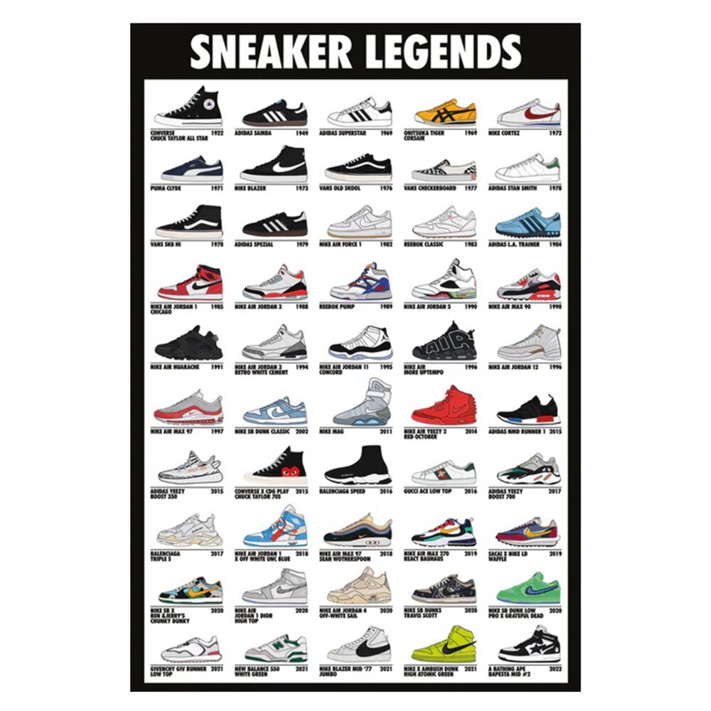 POSTER SNEAKER LEGENDS
