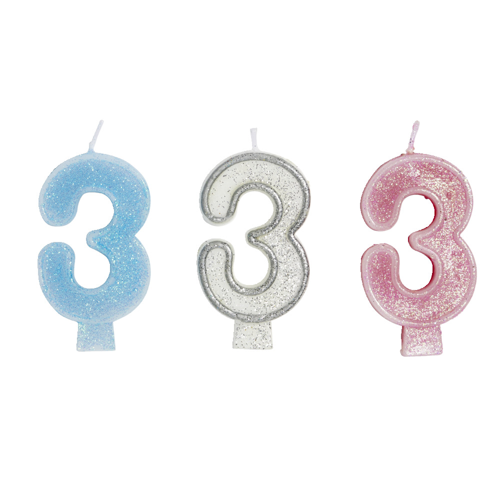 Birthday candle number 3