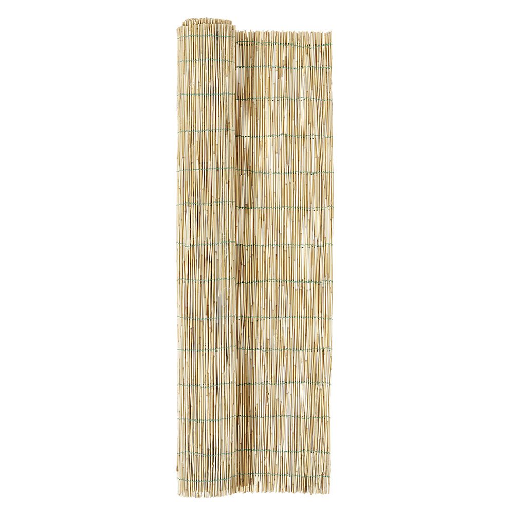 Natural peeled reed screen roll 120x500cm