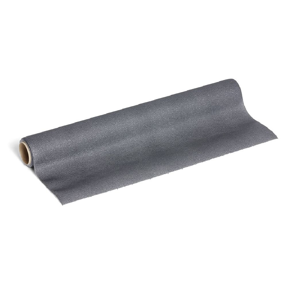 320cm table runner in black glittery non-woven fabric