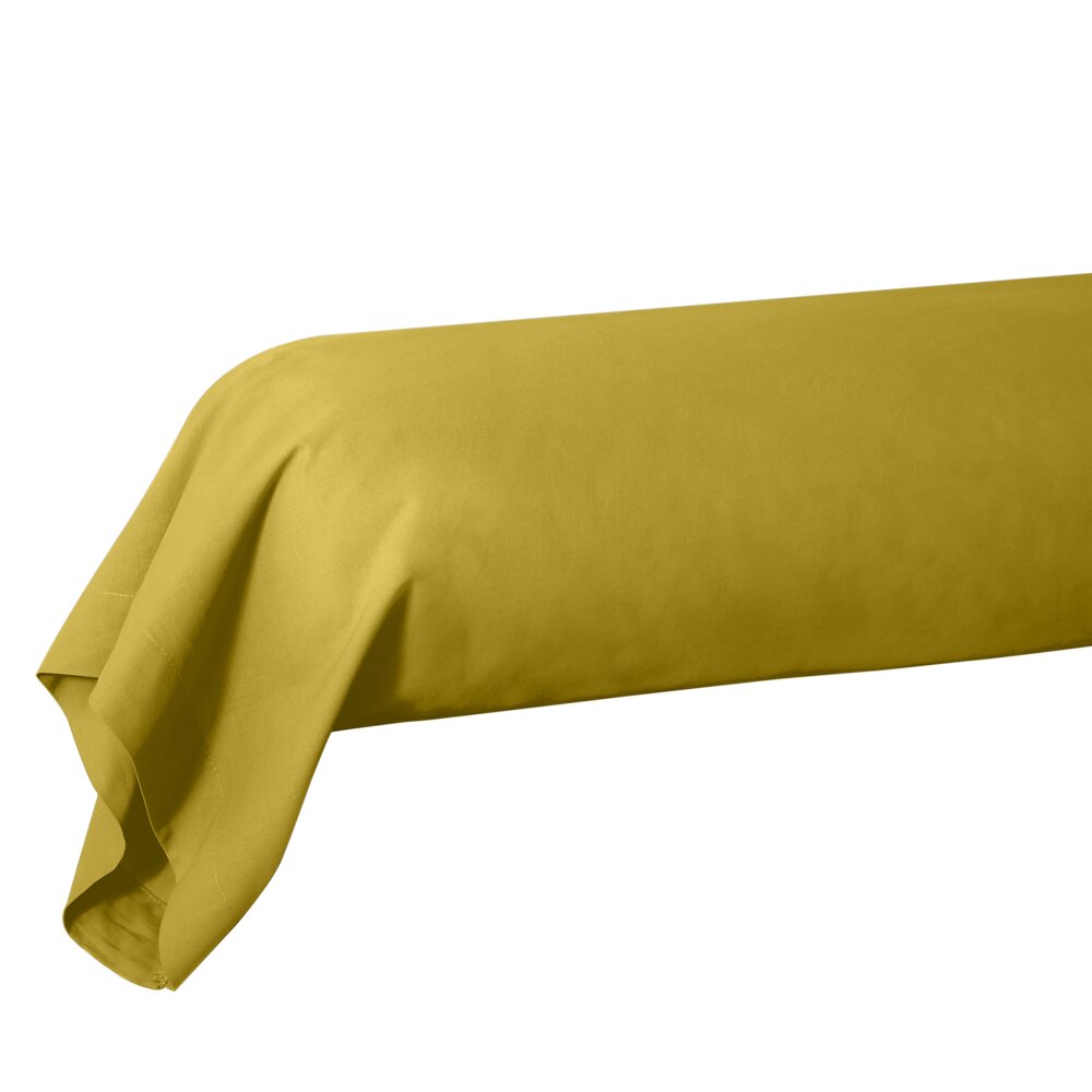 Bolster case 85x185cm 100% cotton mustard yellow