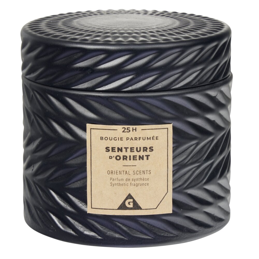 AROMA ORIENTALE E DIZAJNIT ME RELIEF QIRI ME AROMË TË ZEZË 25H