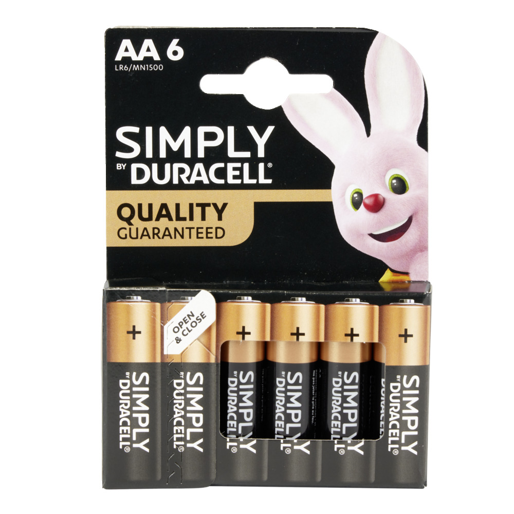 BATERI DURACELL AA LR06 X6