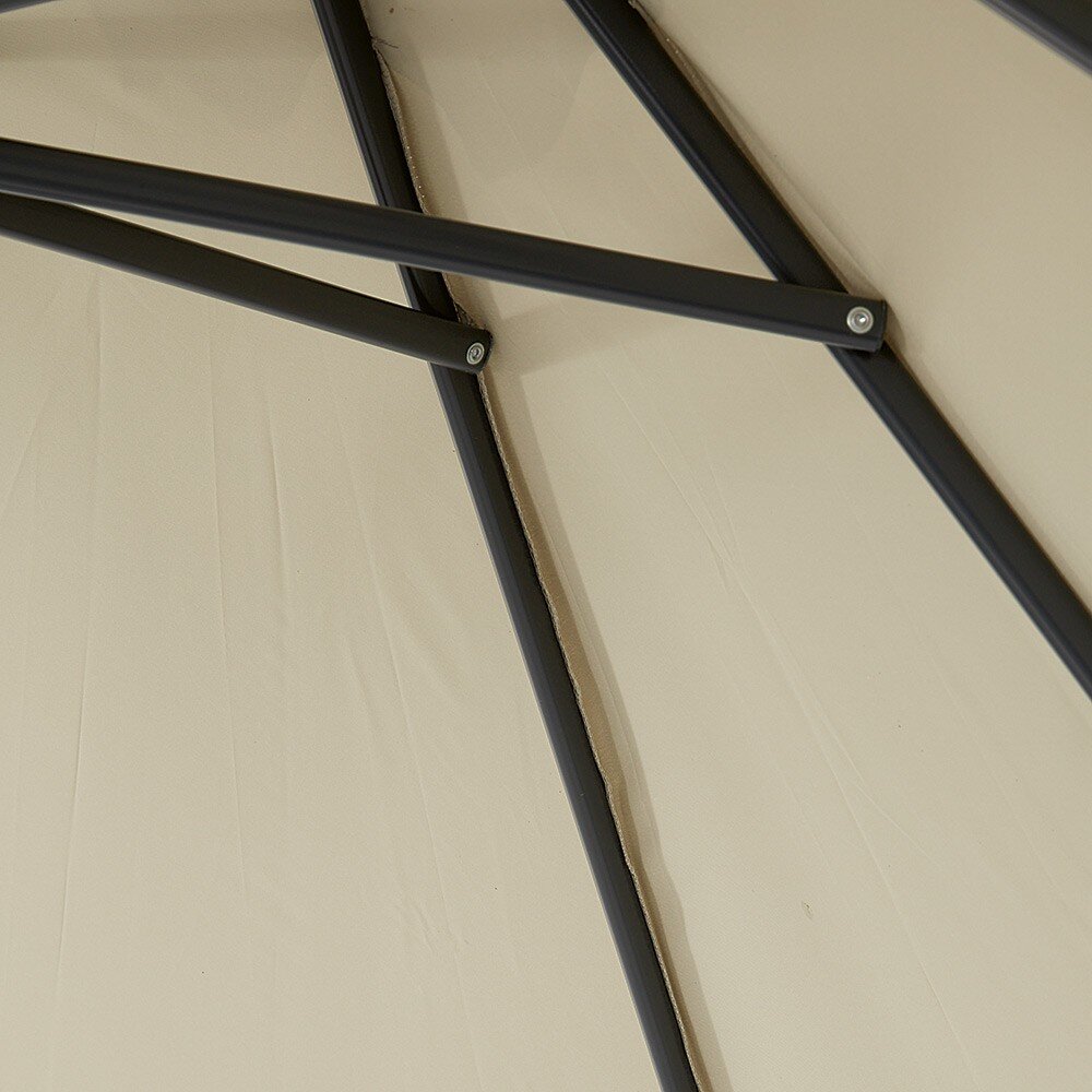 JAVA taupe centered parasol