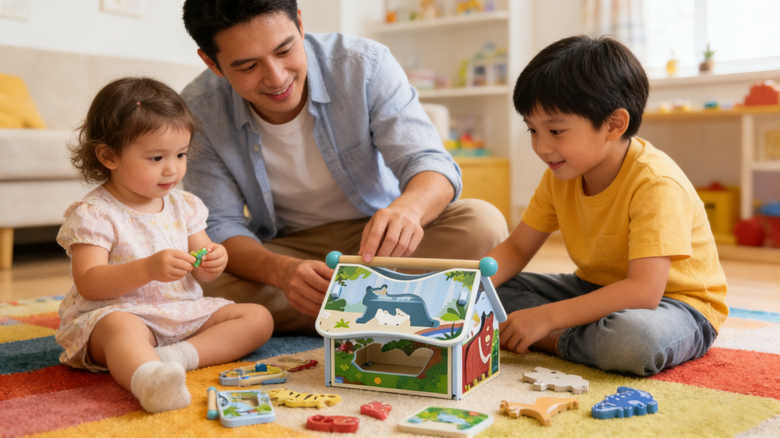 Lodër edukative në formë puzzle