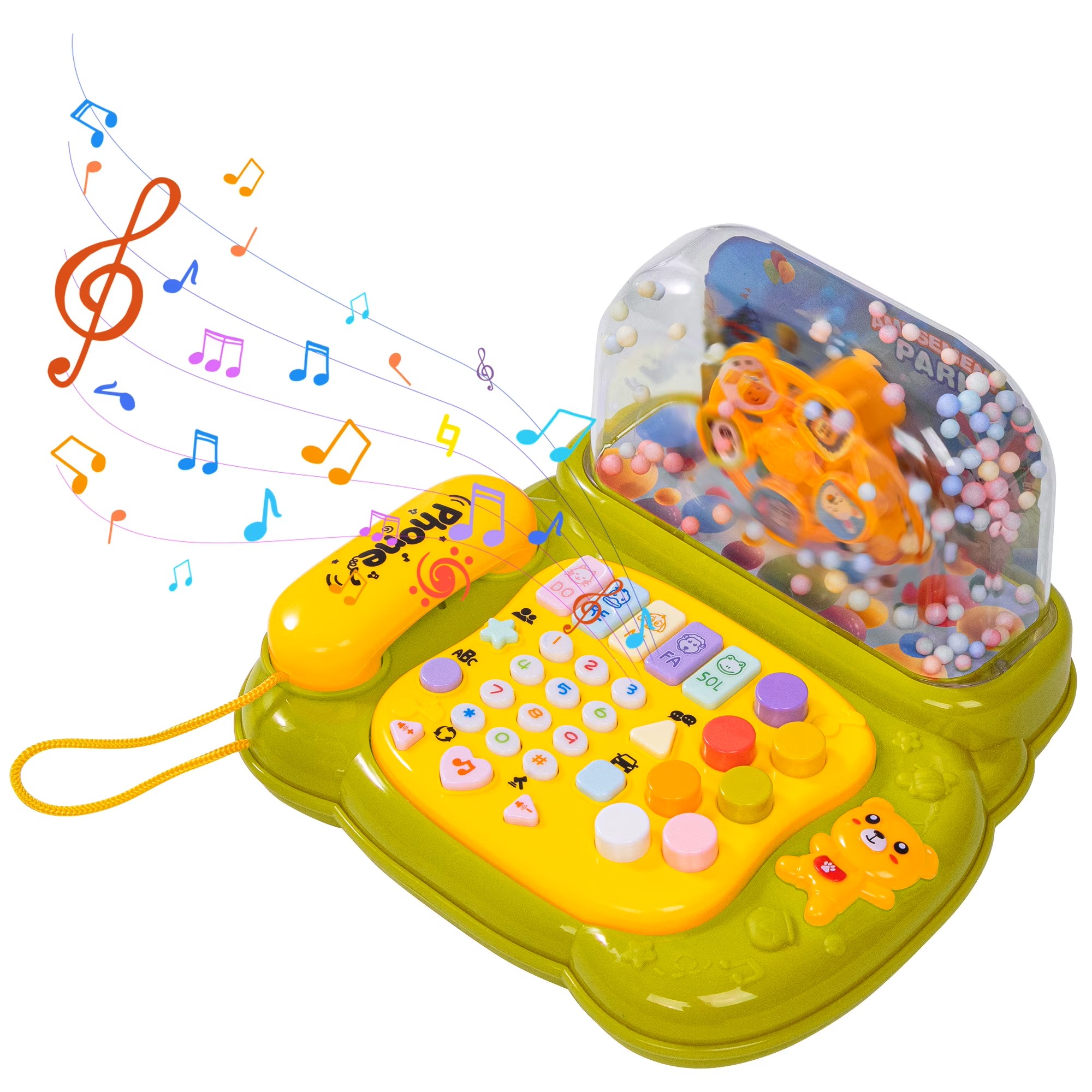 Lodër muzikore për bebe në formë laptopi 