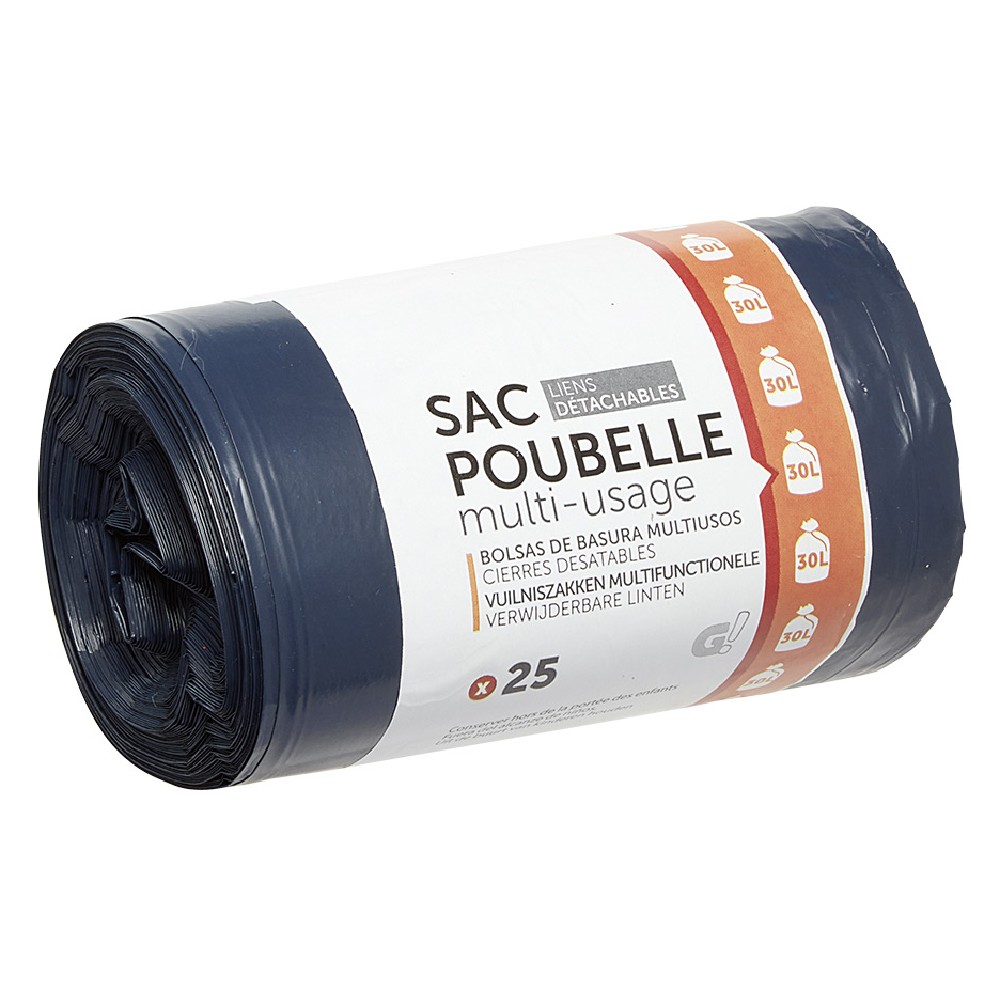 30l garbage bag x25