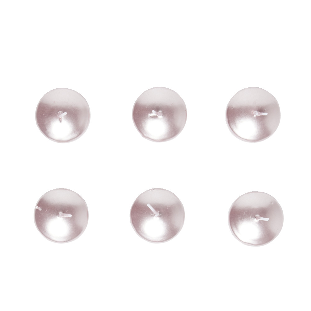 SET ME 6 QIRINJE NGJYRE ROZË Ø4.5cm