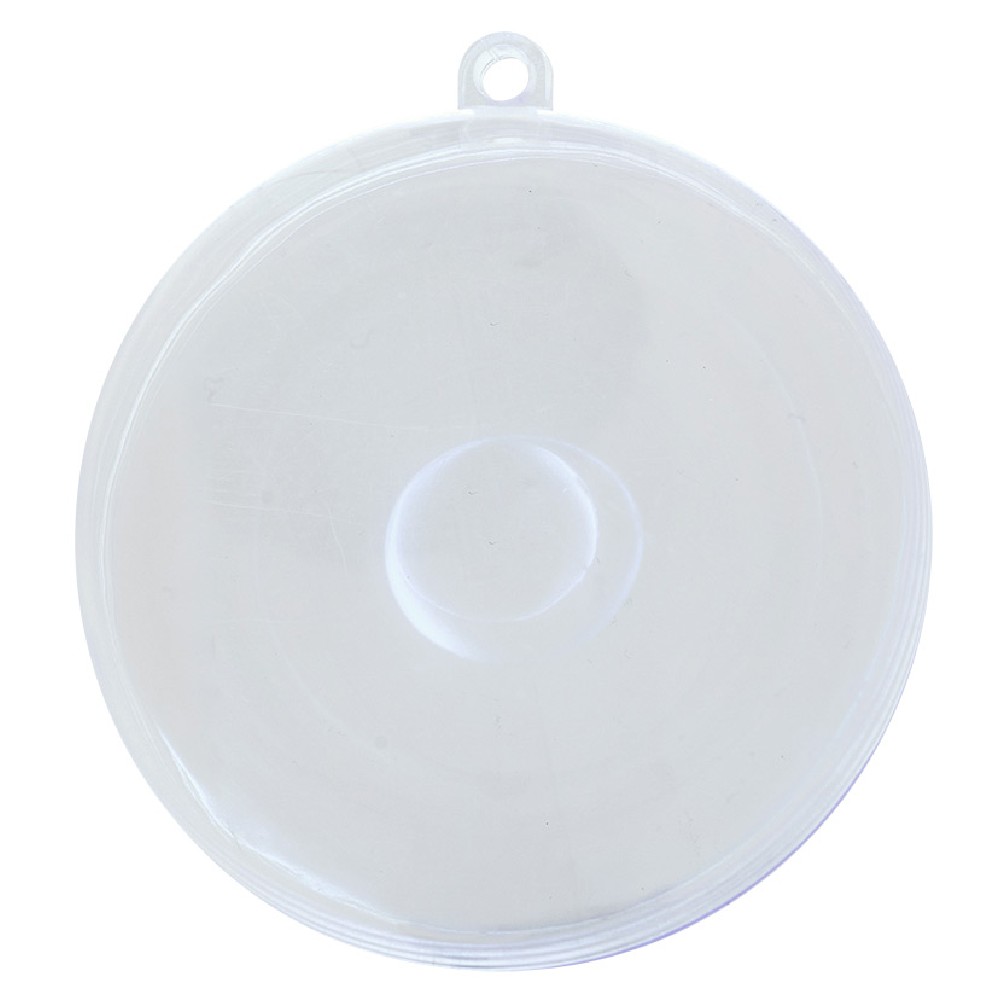 Closed transparent Christmas ball to fill