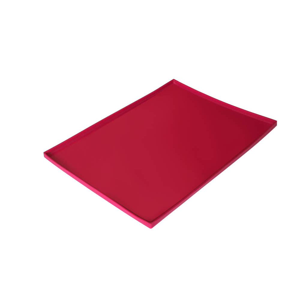 Pink silicone baking sheet