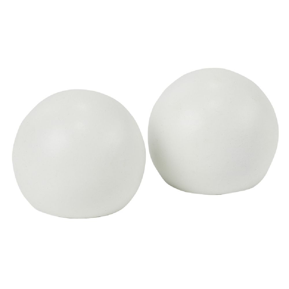FUNDI I SHUFRËS SË PERDES Ø16 MM NË FORMË TOPI METALIK, I BARDHË MAT X2