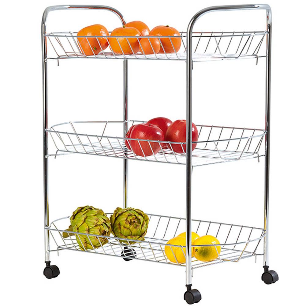 3-tier rolling kitchen cabinet