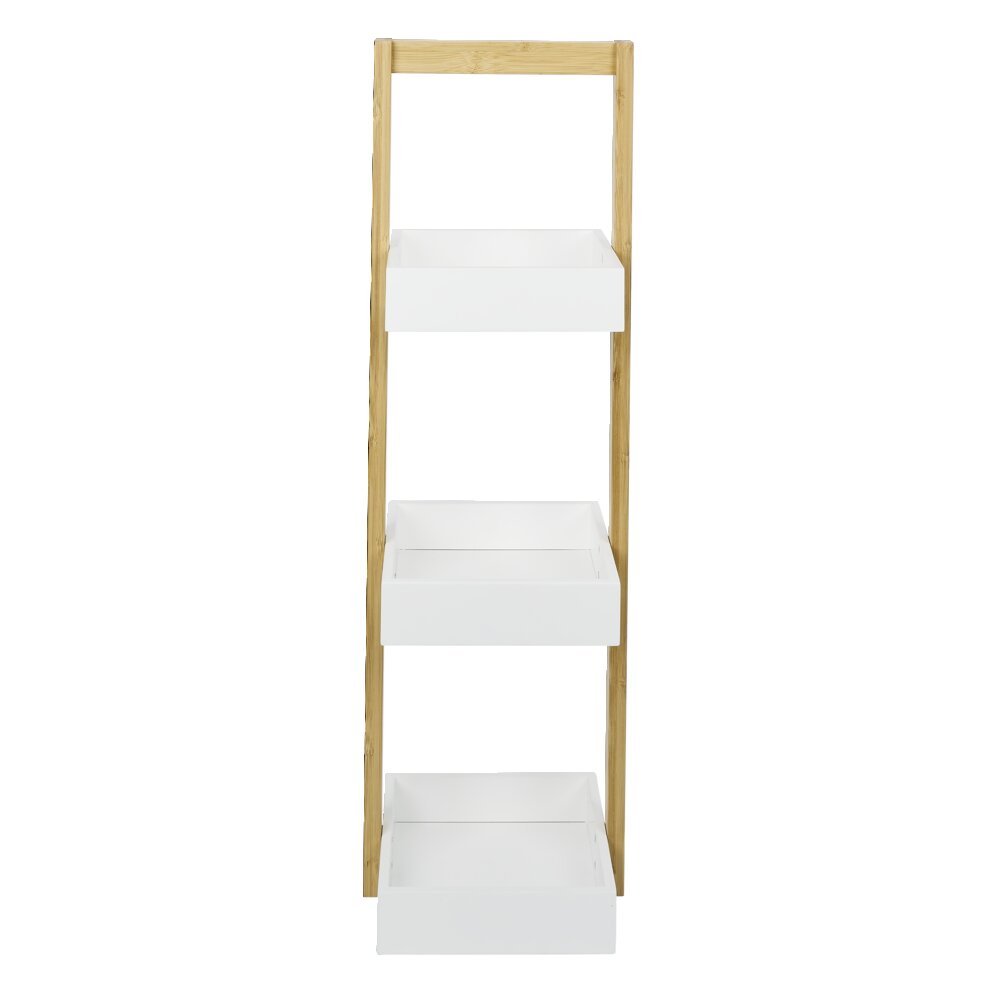 3-tier bamboo bathroom shelf 22x24xH73cm