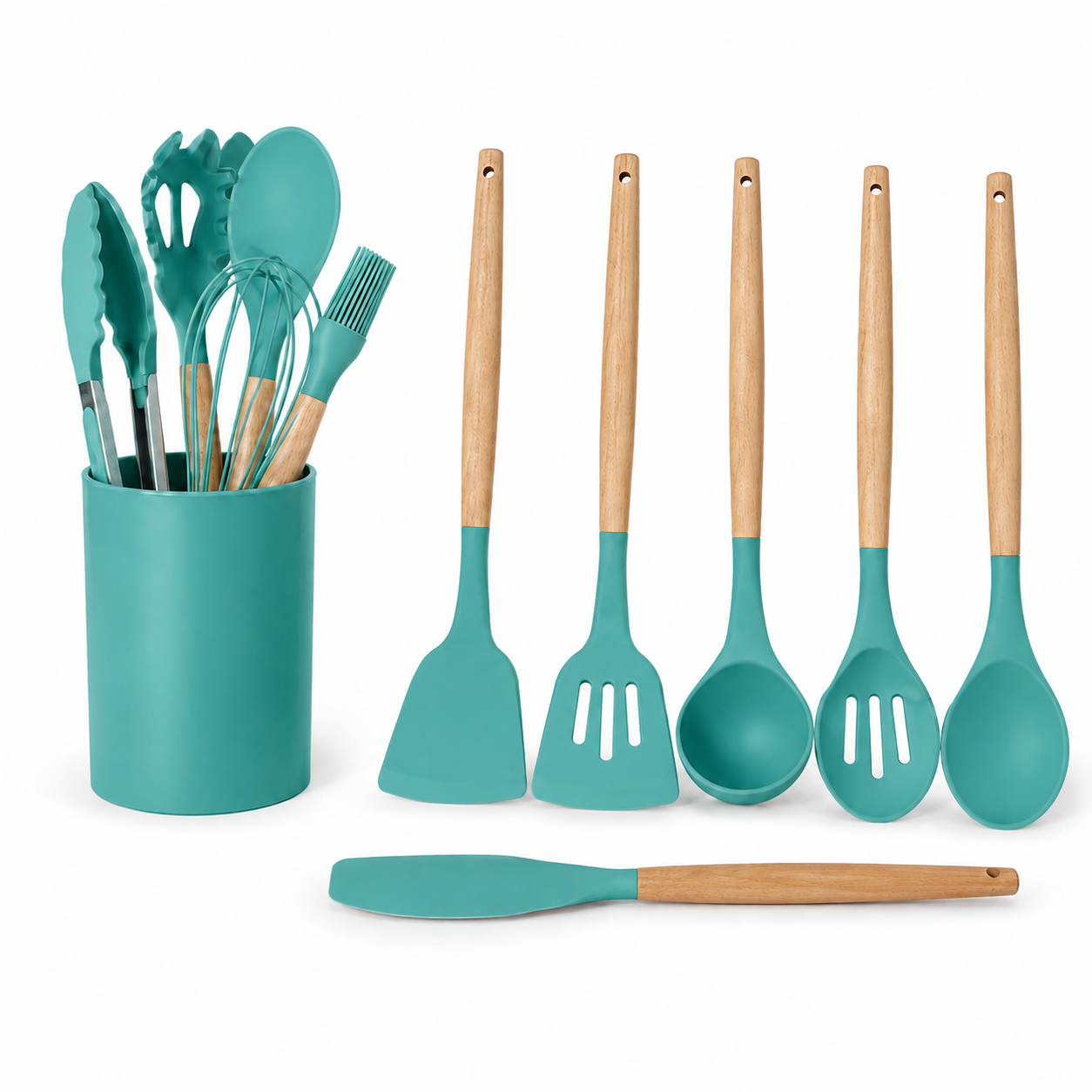 Set lugësh nga druri dhe silikoni  x12