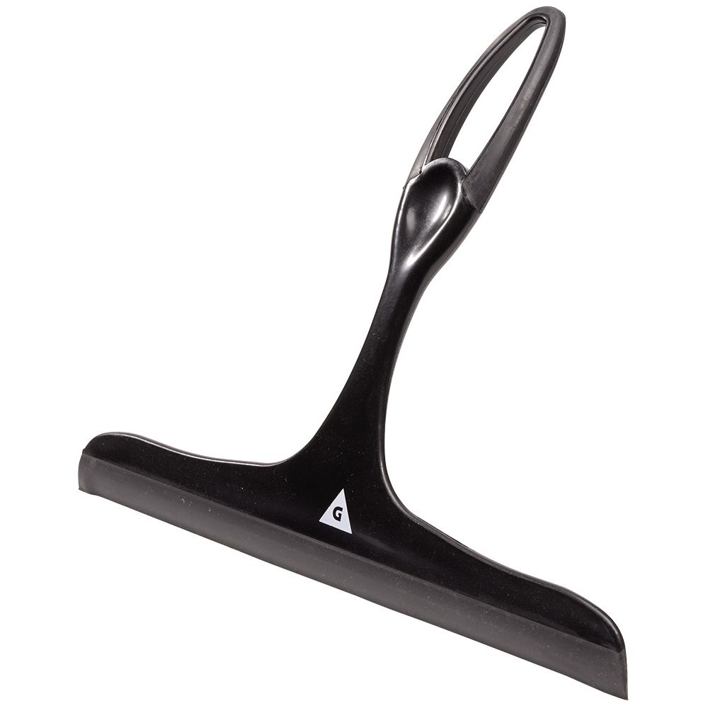 Black plastic window squeegee L.25 cm