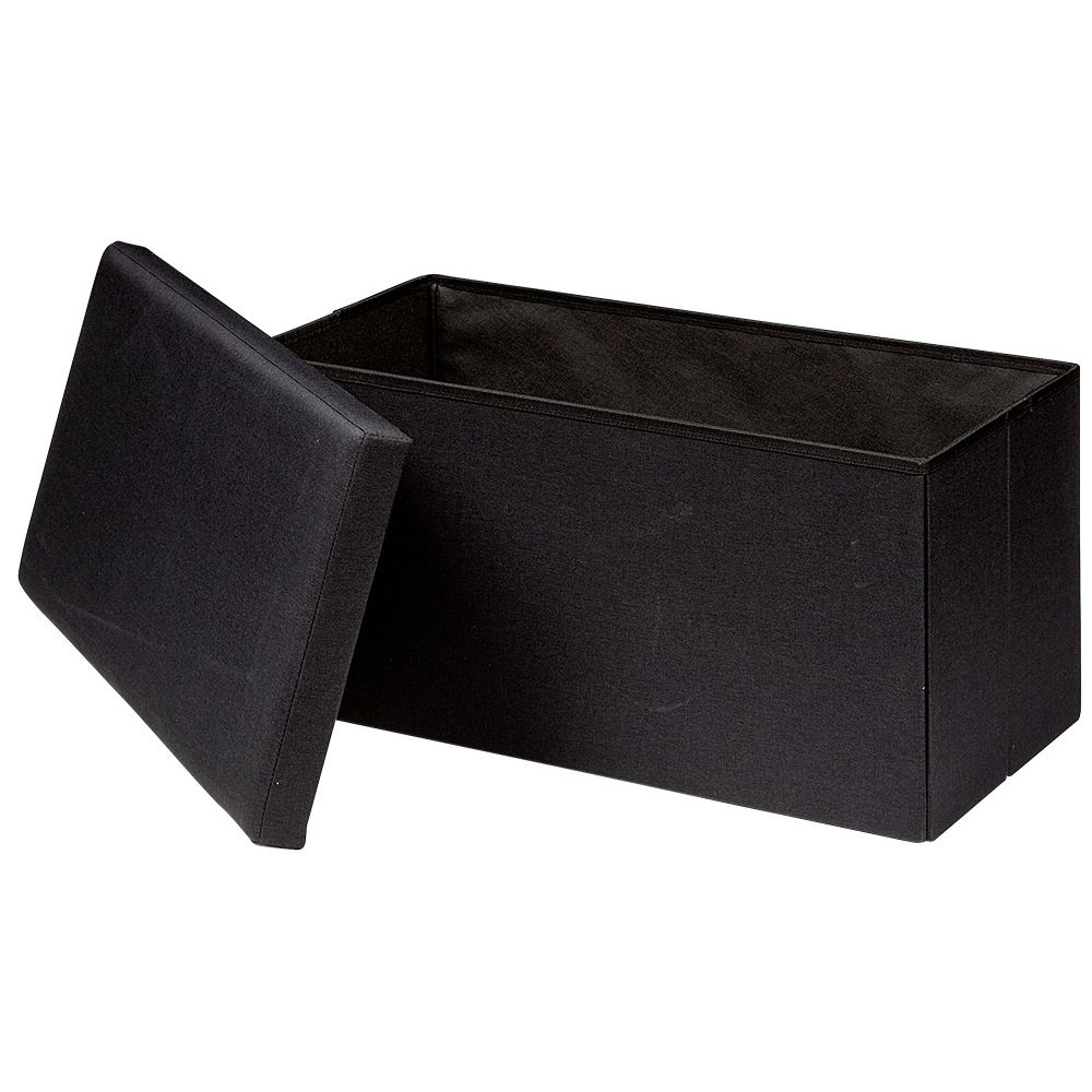 Clara Black Storage Bench - L76.5 x D38 x H37.5 cm