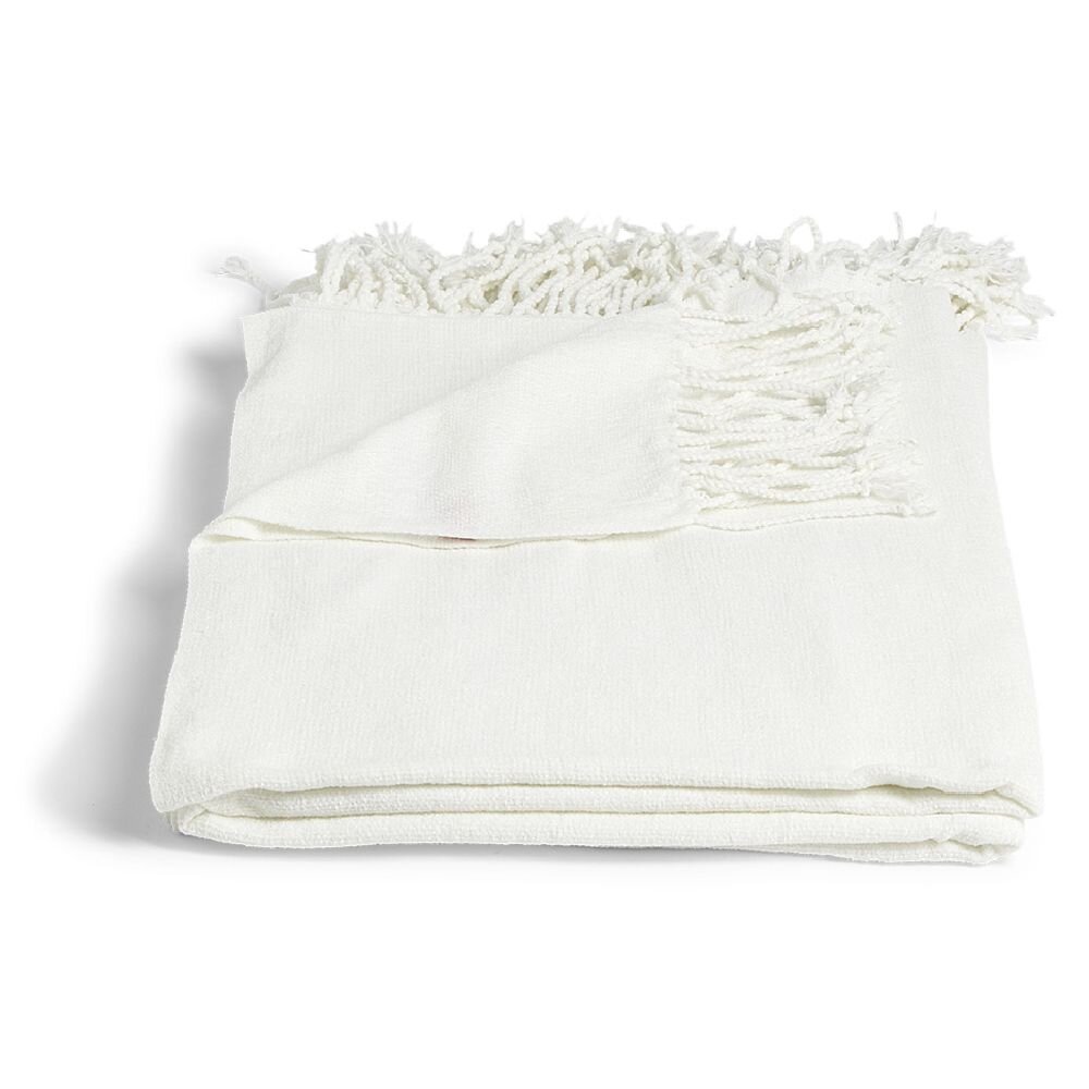 Plaid scarf 130x150cm white