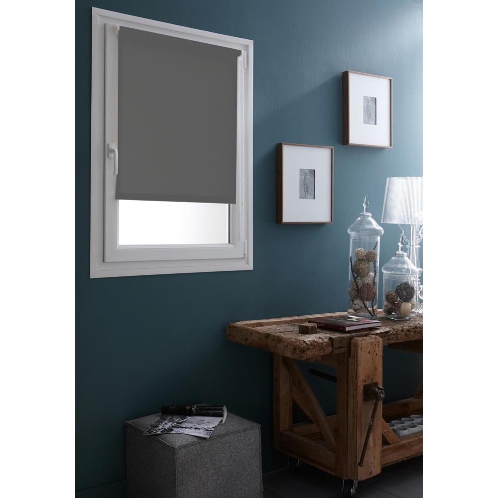 BLIND RUL I THJESHTË ERRËSIRË GRI ANTRACIT NË VIDË OSE KAPËSE 50X90 CM