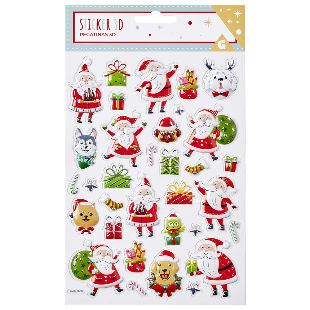 3D Christmas Stickers